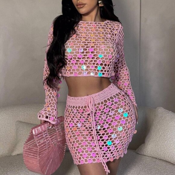 ✨ Beach Net Glam Set – Summer Seduction in Crochet ✨ - Picture 3 of 10